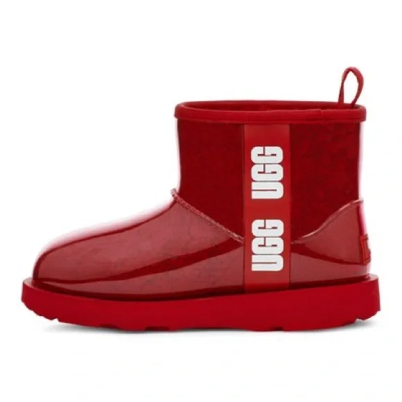HOST PICK 💞💞💞💞💞Sz 7 Samba Red Classic Clear Mini Boot - Women ugg - Picture 3 of 3